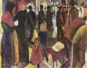 August Macke Farewell oil on canvas